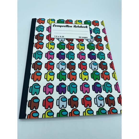 2 Composition Notebook: Among Us Wide Ruled Composition Notebook, Colorful Chara - Picture 2 of 4